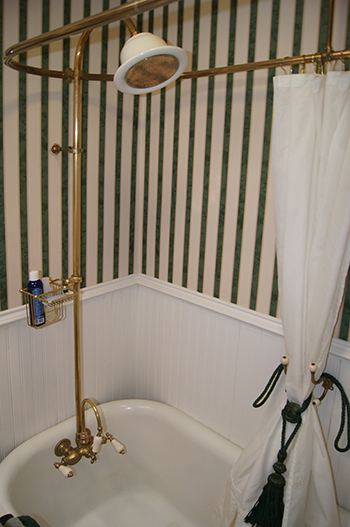 This is the bathroom of a beautiful Colonia Revival Home in the town of Martinez, CA.